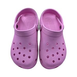Crocs Kids Pink Classic Clogs J3 Youth Size 3 Slip On Comfort shoes
